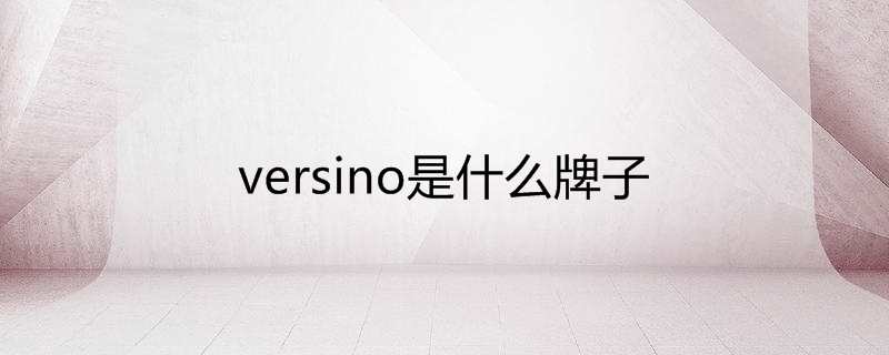 Versino是什么牌子哪个国家的?Versino男装品牌介绍