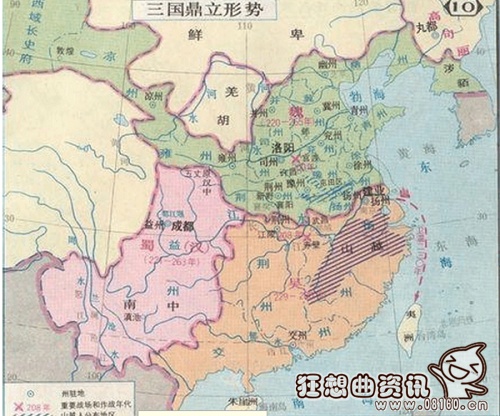 刘备最强时的三国地图，三国时期刘备是什么时候死的？